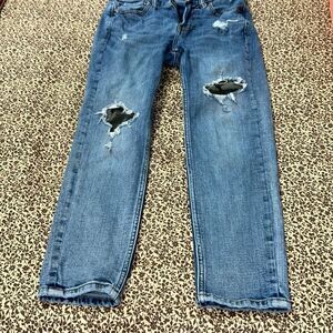 Abercrombie kids camo patch jeans 9/10